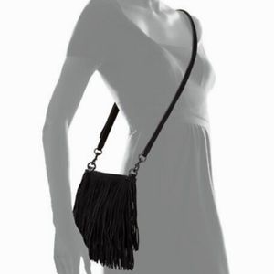 Rebecca Minkoff Suede Crossbody Fringe Handbag